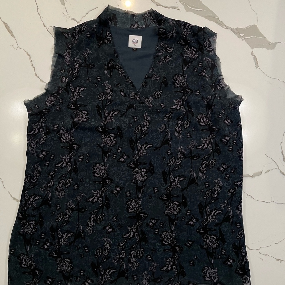 CAbi Style# 3065 Evermore Flutter Sleeve Butterfly Top Size L